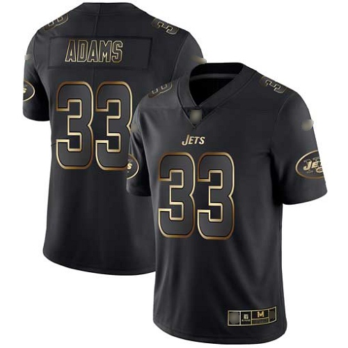 New York Jets Limited Black Gold Men Jamal Adams Jersey NFL Football 33 Vapor Untouchable